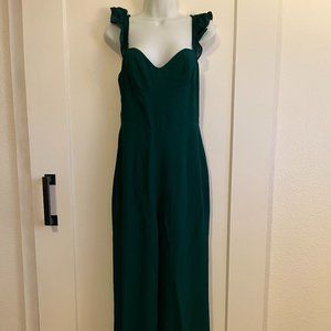 The Reformation Jumpsuit - Emerald Green size 8